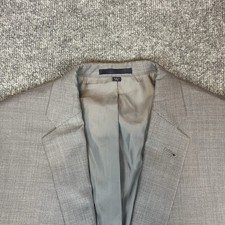 Jos. A. Bank Sport Coat Blazer 42L 1905 Wool Slim Fit Gray Two Button Suit FLAW