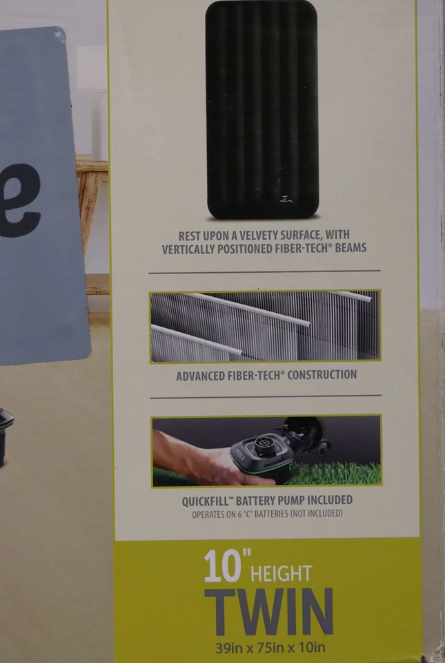 Colchón cama de aire Intex 10 Dura-Beam Expedition con bomba de batería doble Foto 4 de 4