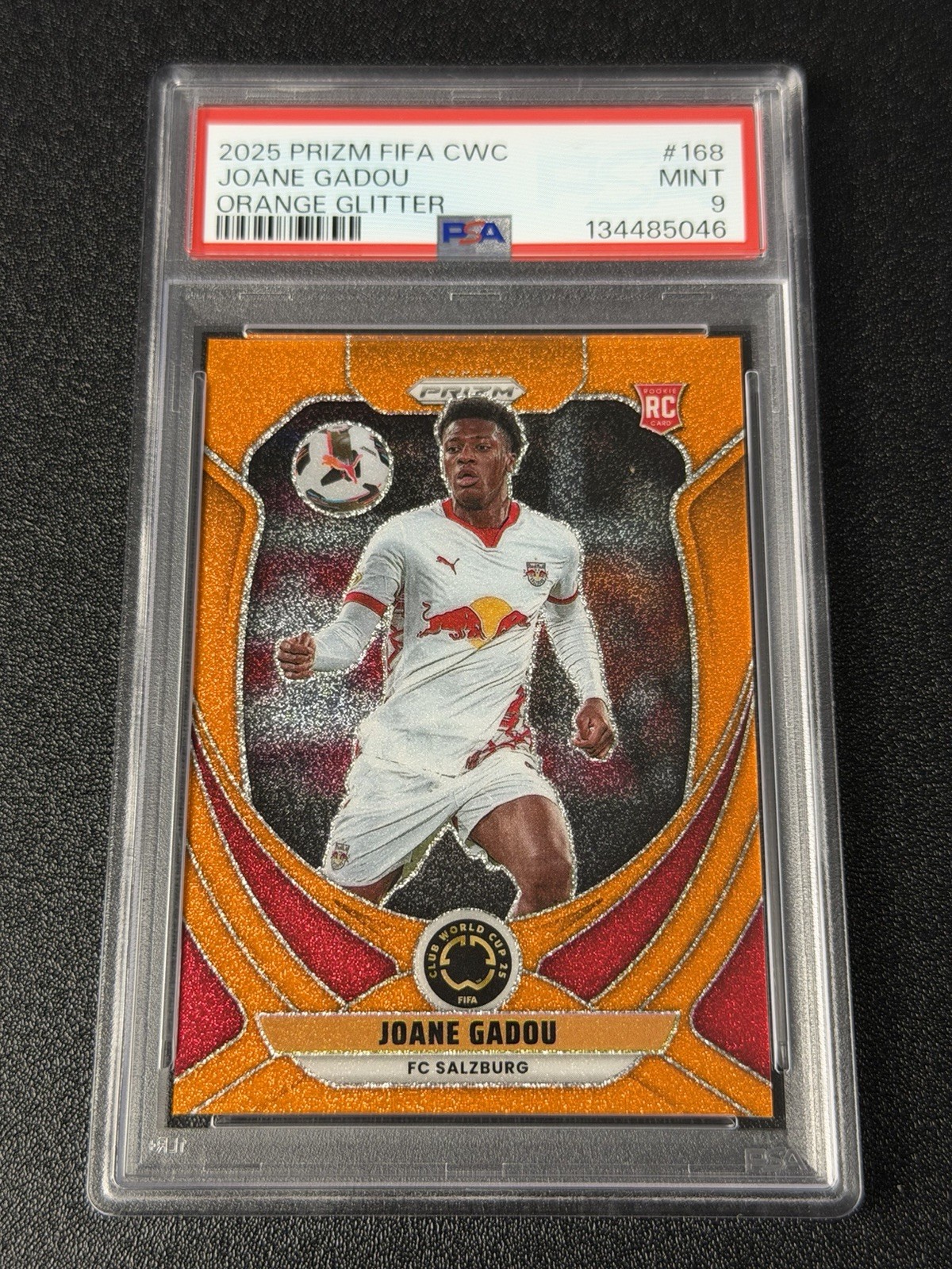 2025 Prizm FIFA Club World Cup Joane Gadou Orange Glitter /99