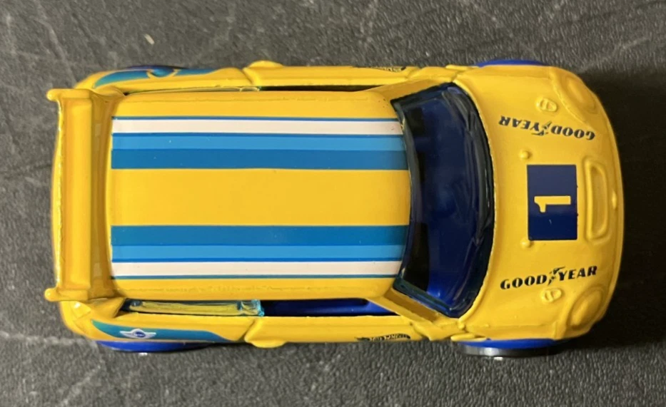 Yellow Mini Cooper S Challenge - Hot Wheels 2020 Flying Customs 1:64 Diecast NM - Image 2 of 4