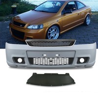 Opel Astra G StoßStange Vorne + Wabengrill+KüHlergrill Schwarz FüR OPC II +Abe