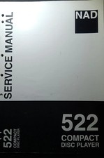 NAD 522 Lettore CD Manuale di Servizio Originale