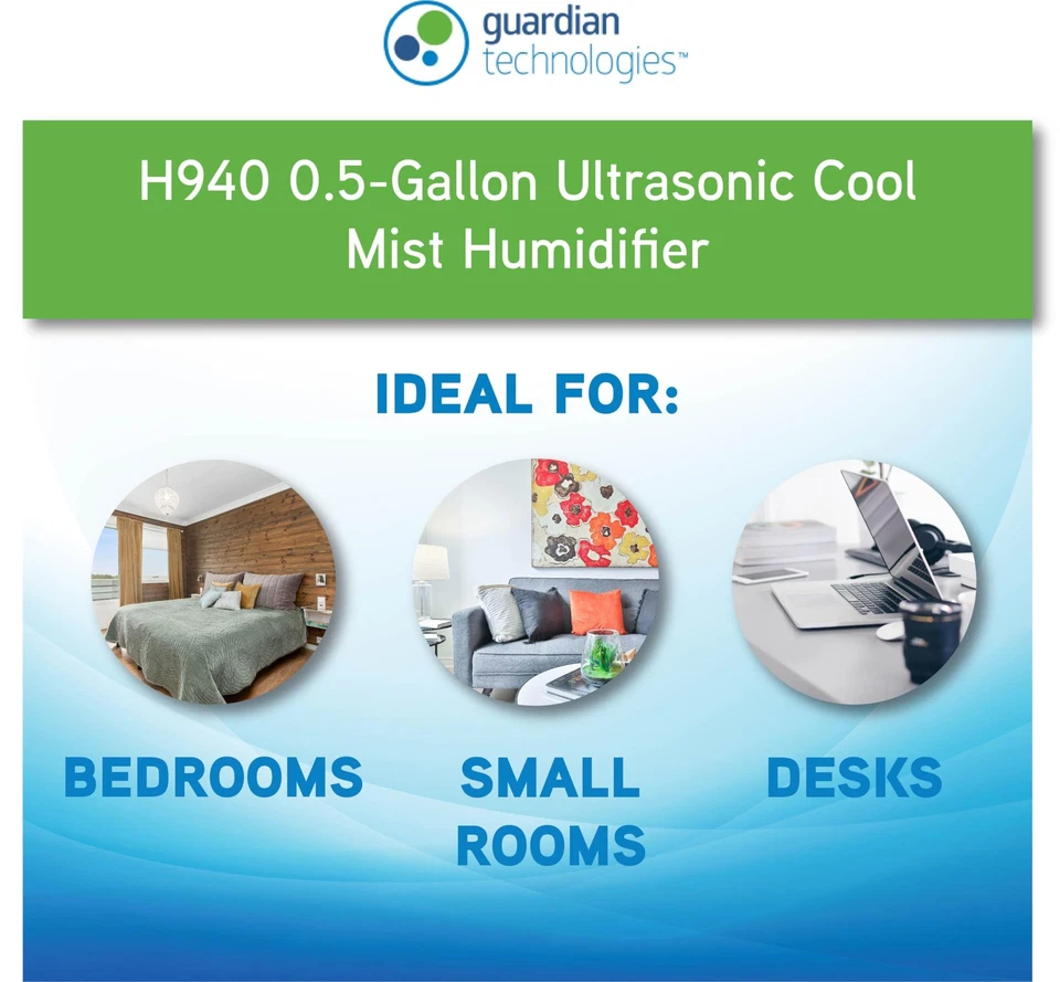 Guardian Technologies Pure Guardian H940 Ultrasonic Cool Mist Humidifier, 30 - Image 4 of 4