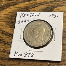 1951 GEORGE VI TWO SHILLING KM 878