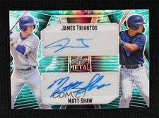 2023 Leaf Metal Dual Water Prismatic 4/8 James Triantos Matt Shaw Auto 0o3x