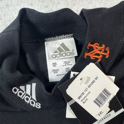 New York Mets Mock Neck Turtleneck Adidas MLB Official Vintage 90s