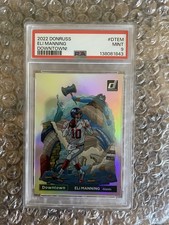 2022 Donruss Eli Manning Downtown PSA 9 New Your Giants Case Hit