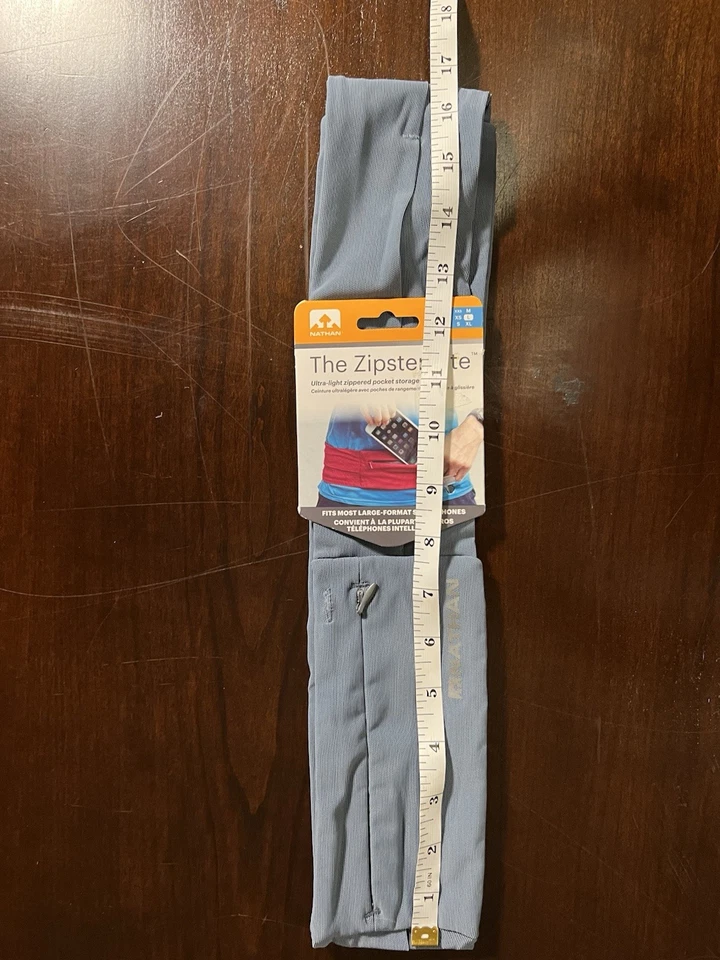 Cinturón de almacenamiento de bolsillo The Zipster Lite talla grande gris Foto 2 de 4