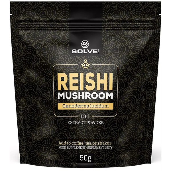Solve Labs Reishi-Pilz 50 G | 10:1 Extrakt Ganoderma Lucidum | Vegan-image