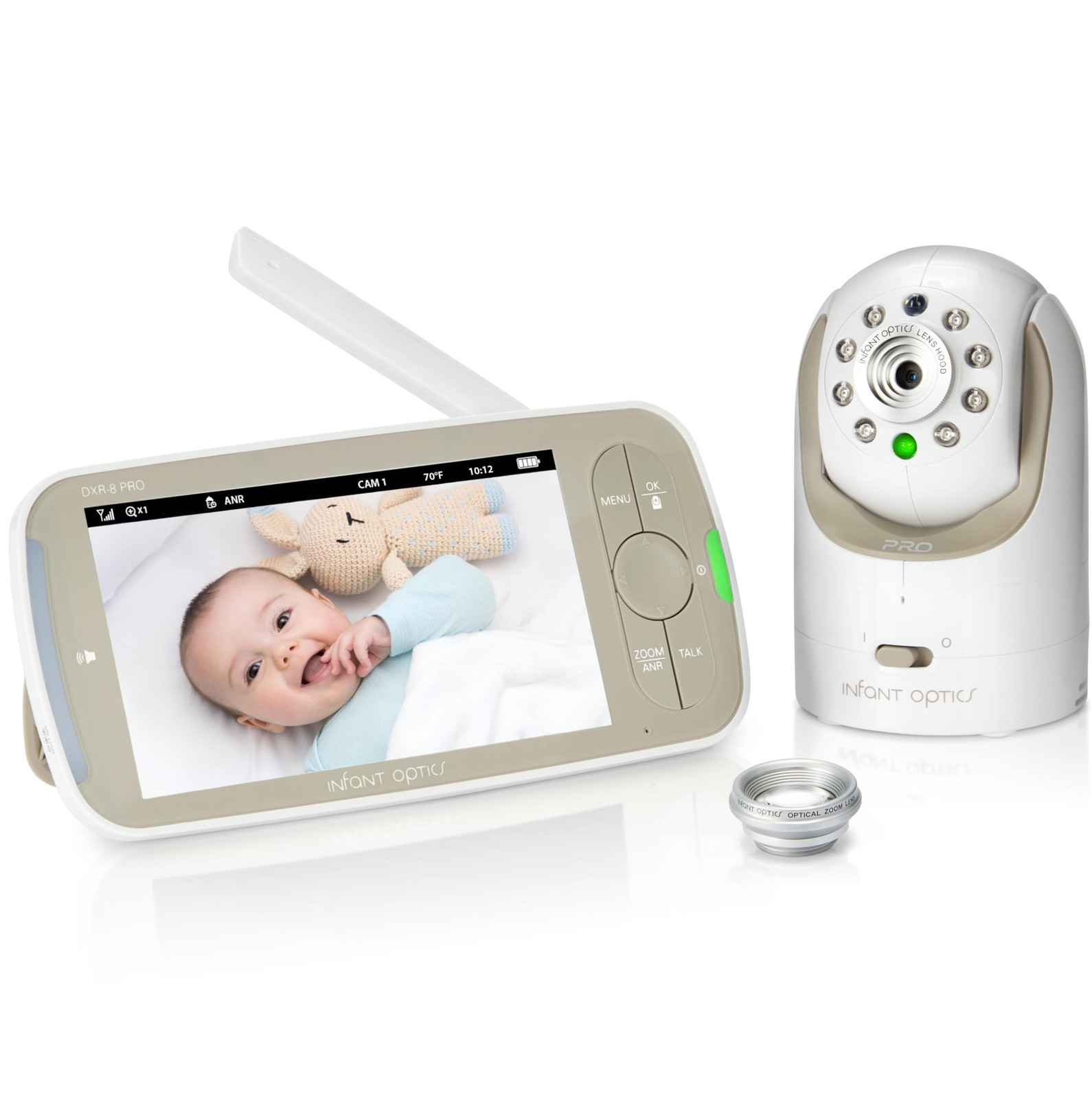 HD Video Baby Monitor 720P 5in Screen Pan Tilt Zoom No WiFi 
