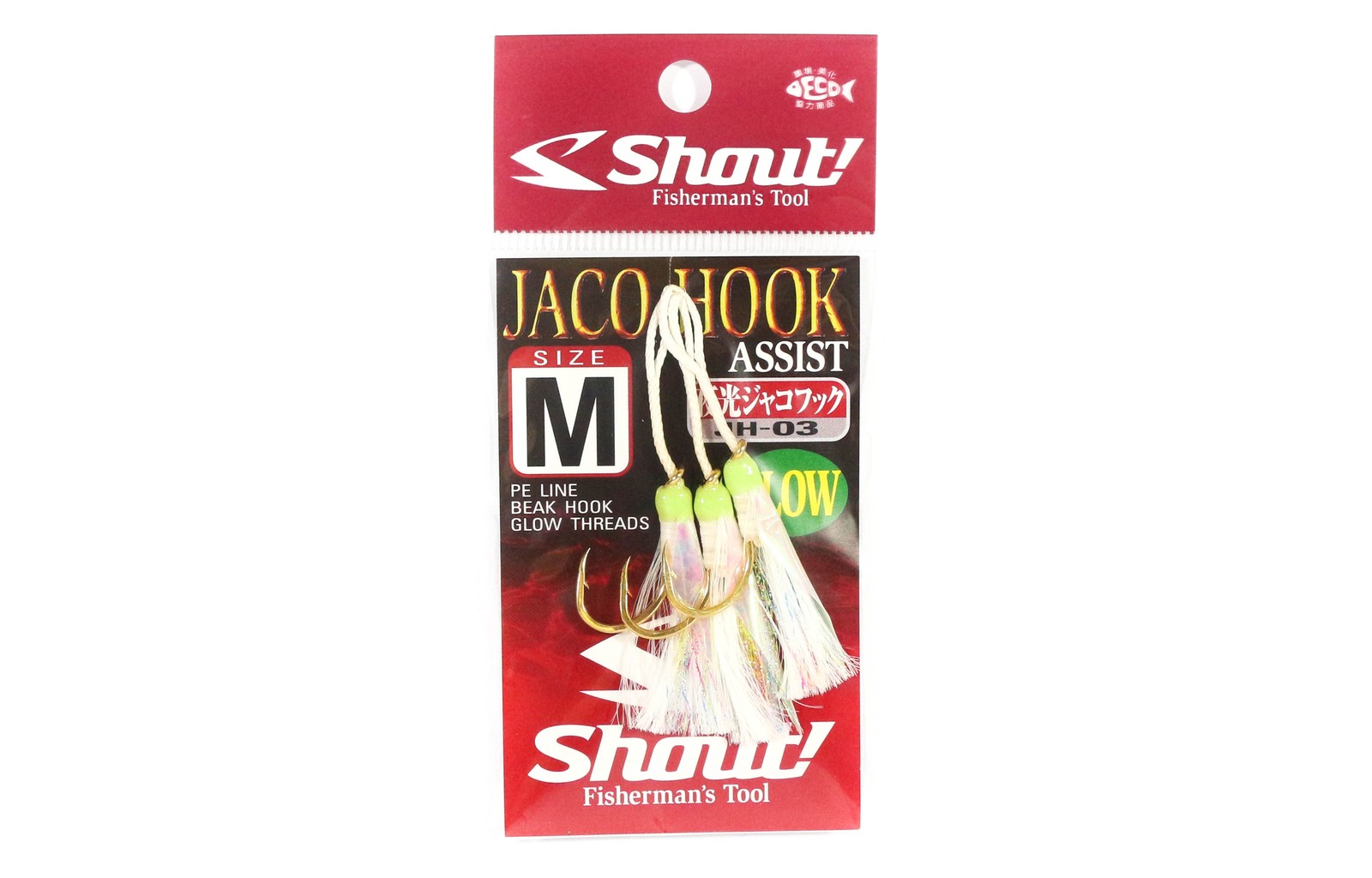 Shout JH-03 Jaco Hook Rigged Assist Glow Size M (1) (0024)