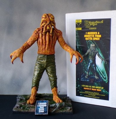 I Married a Monster from Outer Space Painted Resin Model 1950 s Atomic Age
