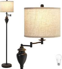 Floor Lamp for Living Room, 3 Color Temperature 350 Adjustable Swing Arm Floor