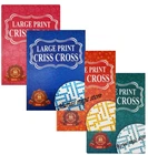 Set Of 4 x A5 Crisscross Books 90 Puzzles In Each Book Large Print Criss cross