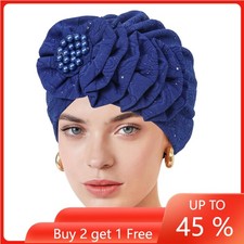 Muslim Hijab Cap Head Wrap Women Chemo Cancer Hat Turban Beanie Bonnet Cover