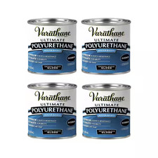 8 Oz. Clear Gloss Water-Based Interior Polyurethane 4-Pack 