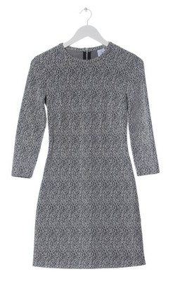 & OTHER STORIES Strickkleid Damen Kleid Gr. DE 34 hellbeige-schwarz Casual-Look