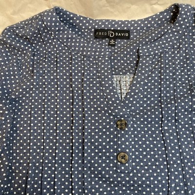 Fred David Women's Blue Blouse