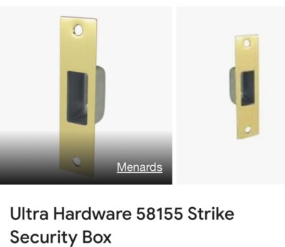 Strike Box For Door 58155 Heavy Duty 4. 7/8 X. 1. 1/4 Ultra Hardware