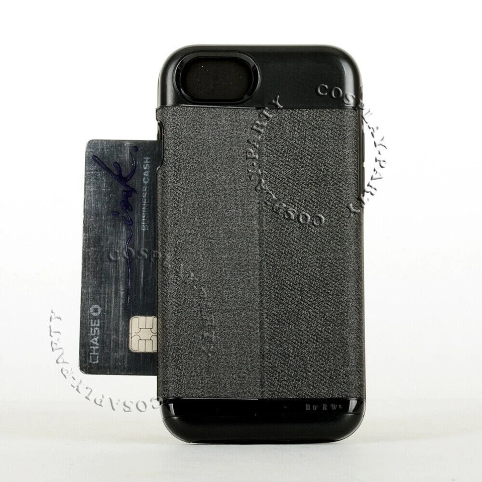 Funda tipo billetera Incipio Esquire iPhone SE 2022 2020 iPhone 7 iPhone 8 - Gris/Negro Foto 2 de 4