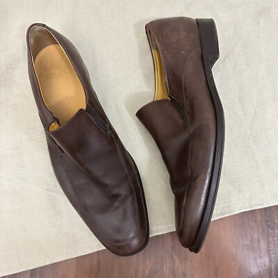BALLY Thor Loafers Mens US 9.5D Brown Calf Leather Slip On Dress Shoes Preppy