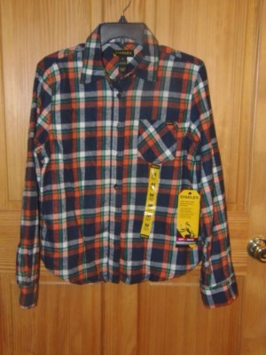 STANLEY BLACK & DECKER FLANNEL SHIRT - LADIES - SIZE MEDIUM    (BLU-56B-2) 