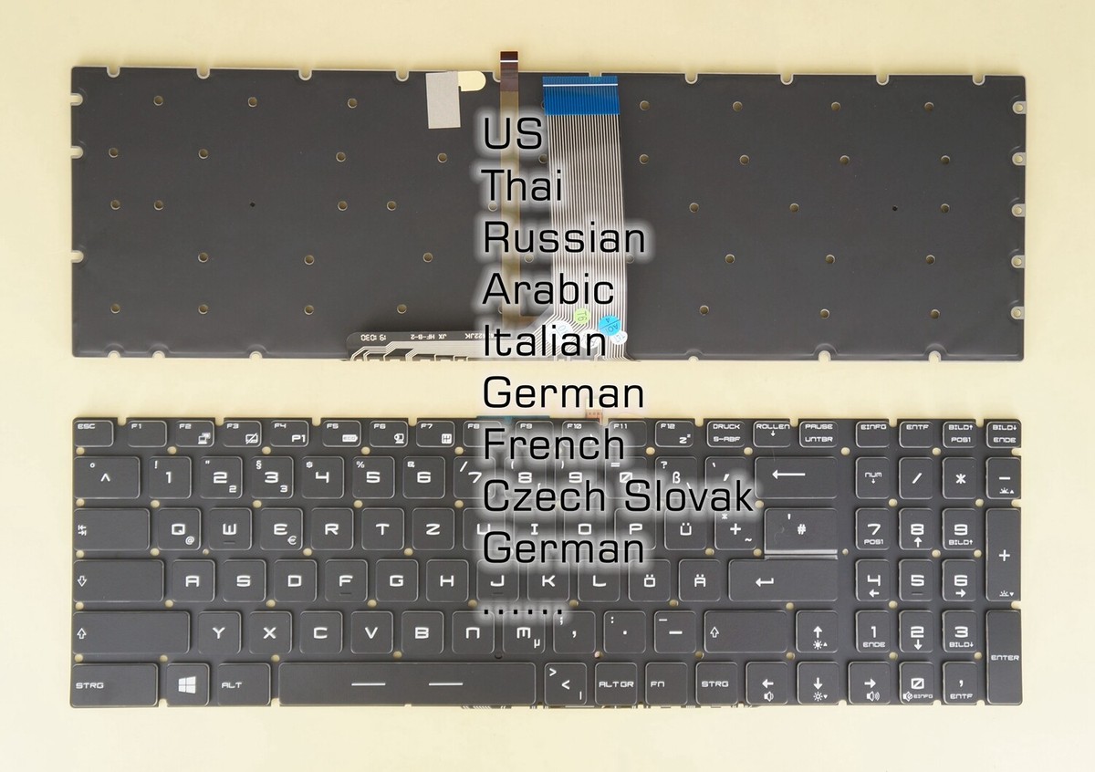 Keyboard For MSI MS-1795 MS-1796 MS-1799 MS-17A5 MS-17C5 MS-17C6