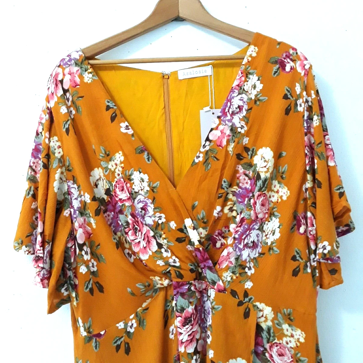Azalosie wrap maxi clearance dress