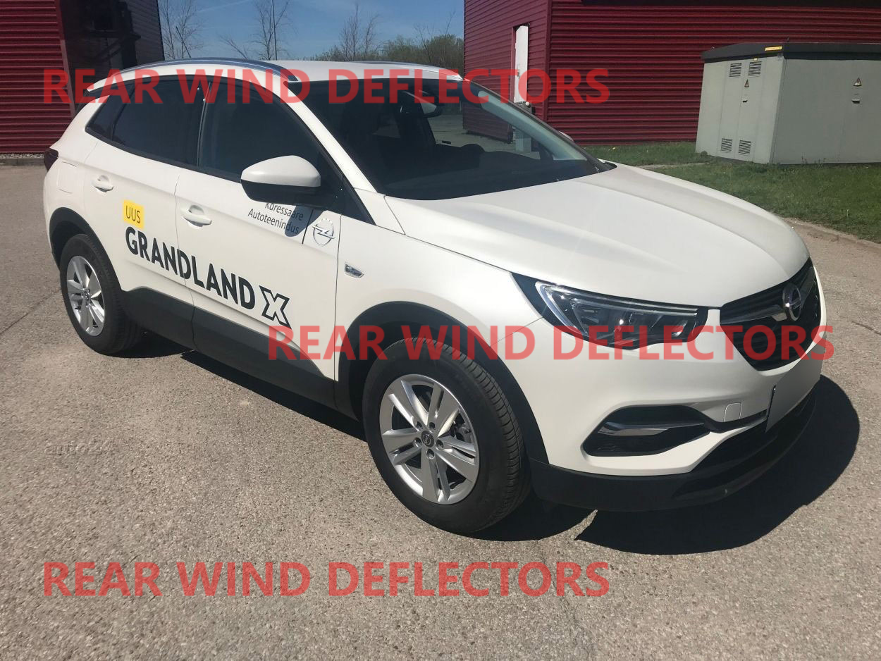 VAUXHALL GRANDLAND X pick up 2017up REAR set Wind Deflectors TINTED