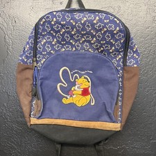 Disney Winnie The Pooh Blue Backpack Vintage