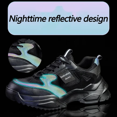 Zapatos de seguridad para mujer Botas de seguridad anti-golpes Anti-pinchazos Zapatos de protección - Imagen 4 de 18