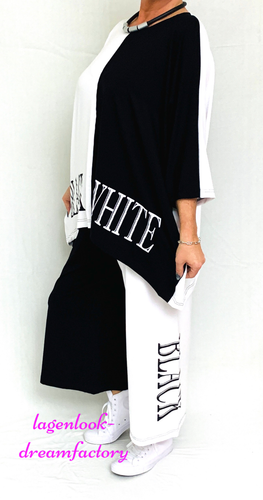 Myo-Lagenlook Oversize Big-Kasten-Shirt Pullover Tunica Kiwi 46,48, 50,52