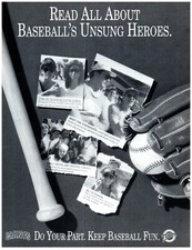 PRINT AD, 1995 San Francisco Giants TEAM Program Unsung Heroes Baseball Fans