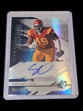 2008 SPx Football Card #222 Sedrick Ellis Rookie Autograph . rookie card picture