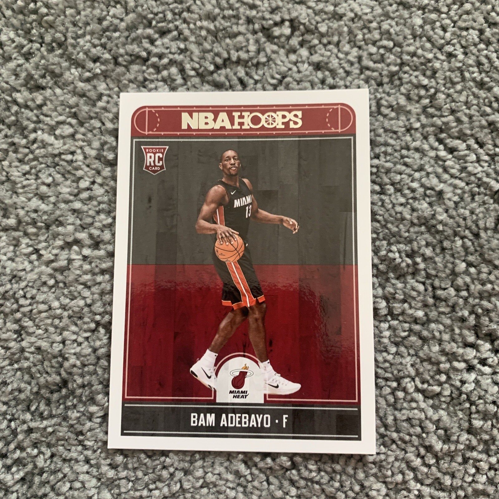 2017-18 Panini NBA Hoops - Red Back #264 Bam Adebayo (RC)