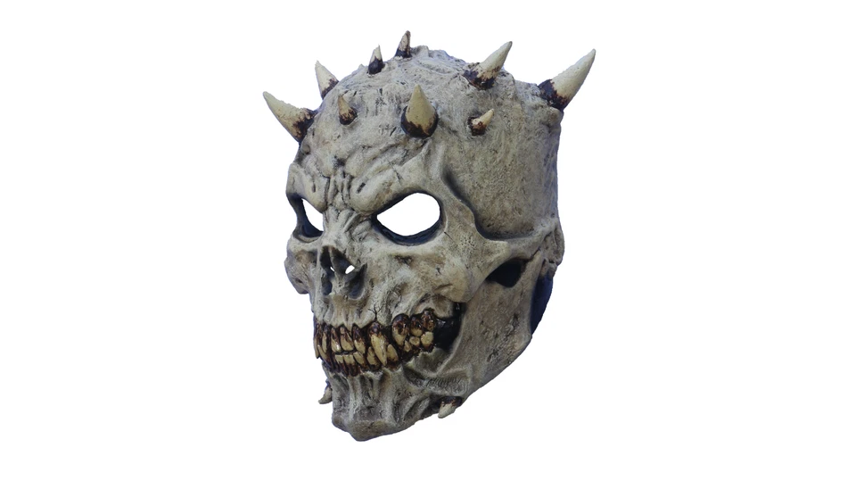 Ghoulish Productions Spikes Latex Face Mask Horror Halloween Cosplay - Image 4 of 4