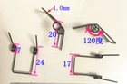 New 6pcs Wire diameter: 1mm Double torsion spring Torsion spring