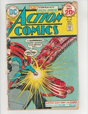 Action Comics #441 Swan Superman Flash Weather Wizard Grell Green Arrow 2.5 GD+
