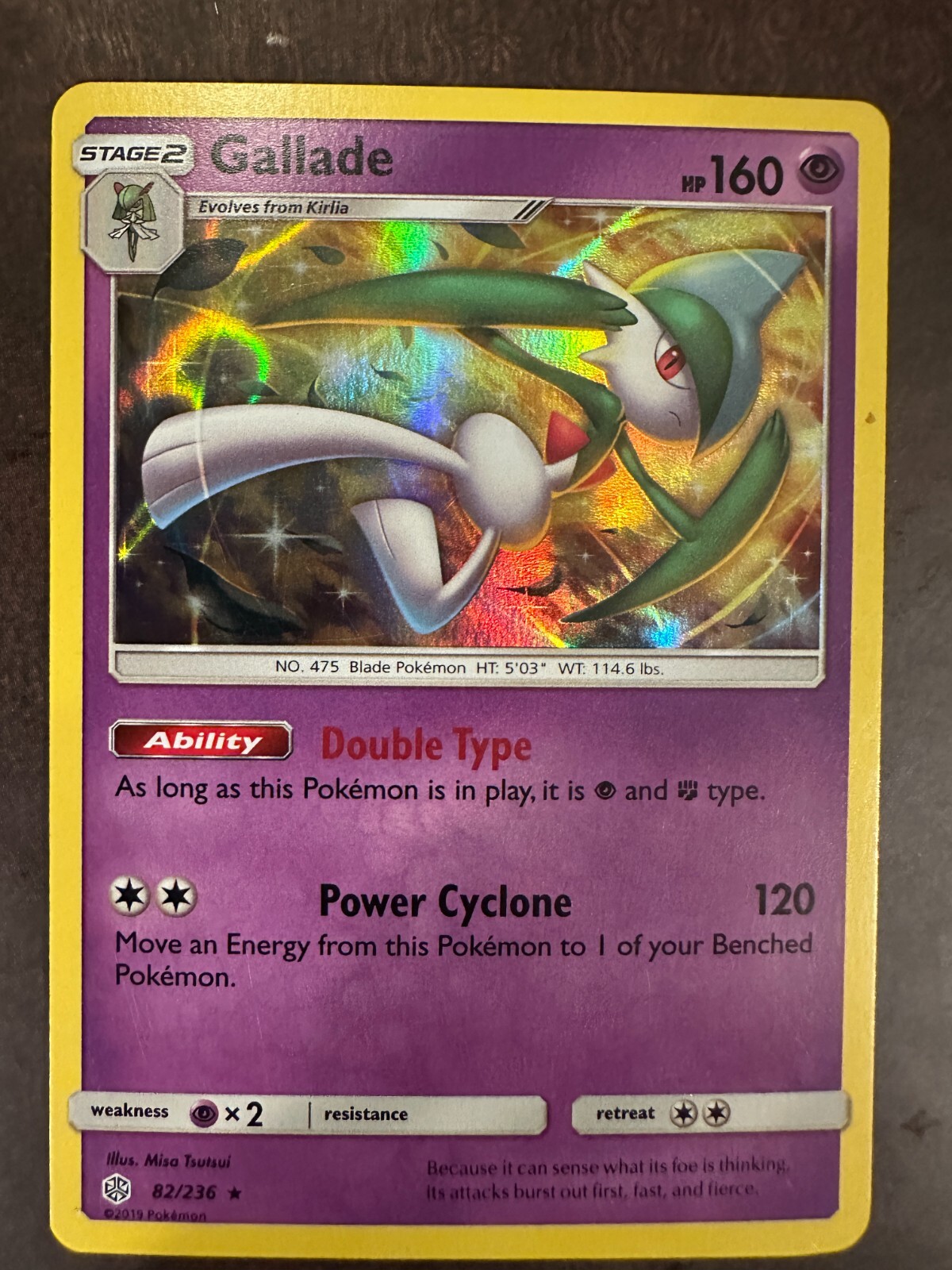 Gallade 82/236 Sm-Cosmic Eclipse Holo