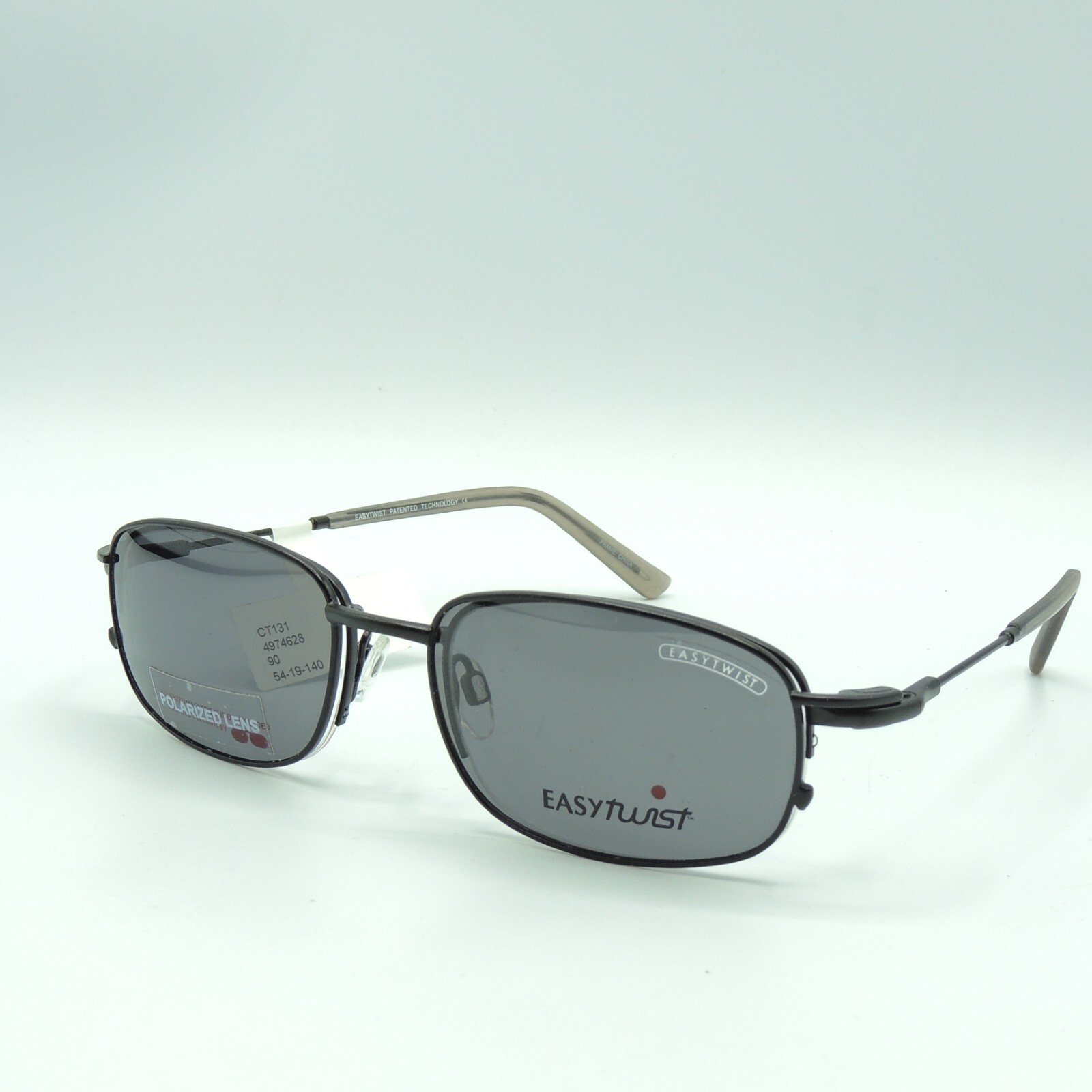 Easytwist CT 131 Black Eyeglass Frames Polarized Clip On 54 19 140 | eBay