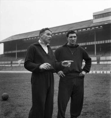 Tottenham Hotspur team training White Hart Lane preparation their - Old Photo 4