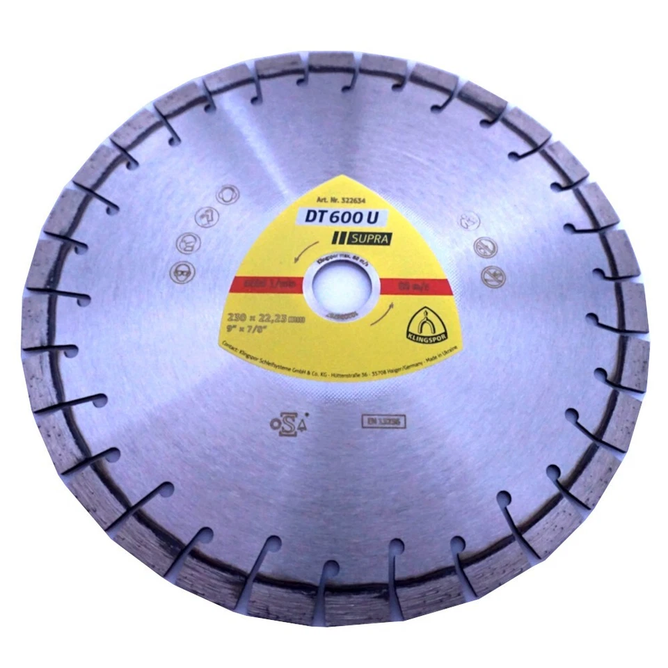 KLINGSPOR Diamanttrennscheibe DT 600 U Supra 125/230/350mm Trennscheibe - Bild 2 von 3