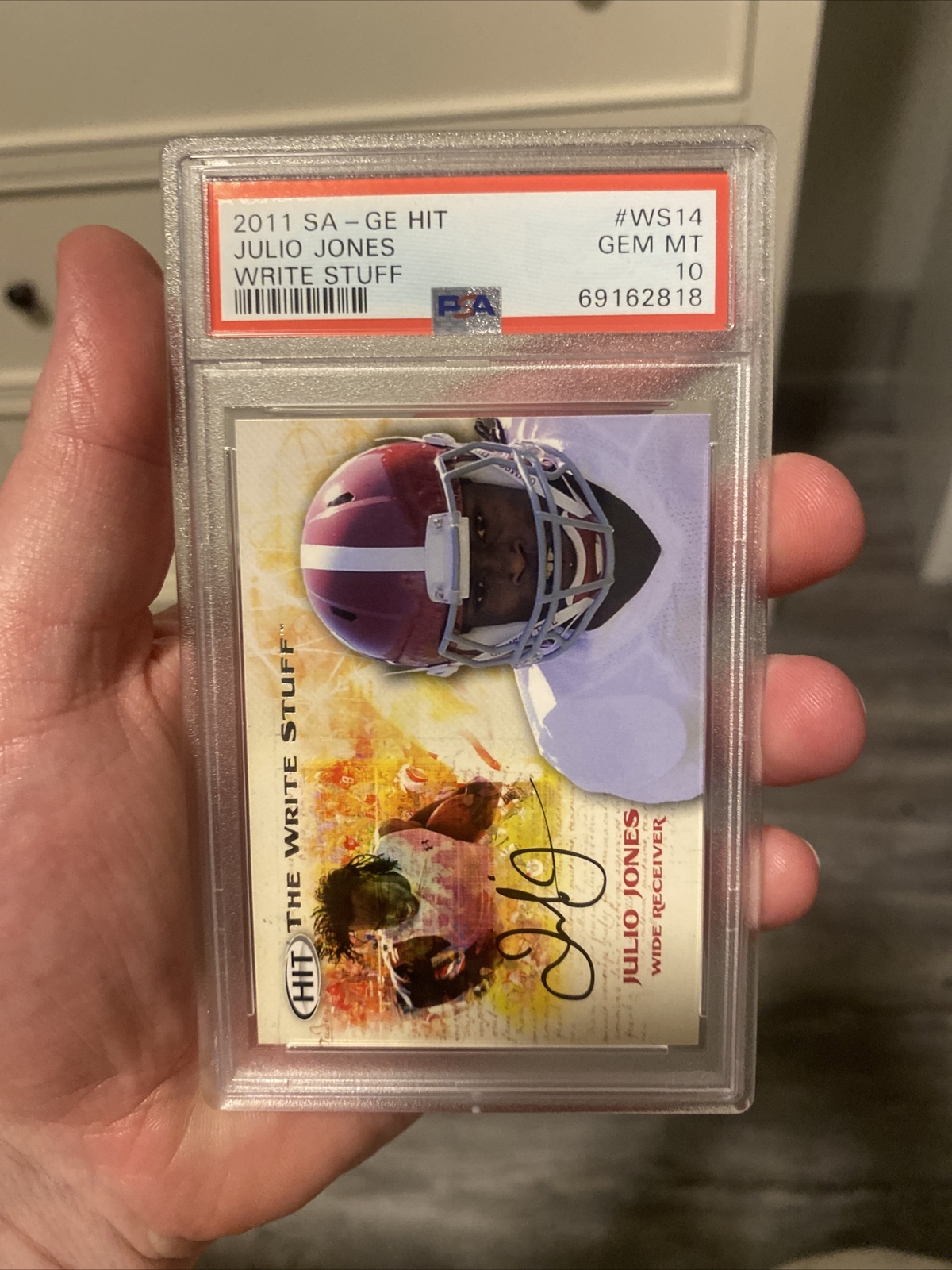 Julio Jones SA-GE Hit Write Stuff #WS14 Base