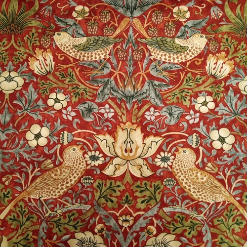 Strawberry Thief William Morris Autumn Cotton Fabric 110cm wide Per Half Metre - Picture 28 of 119