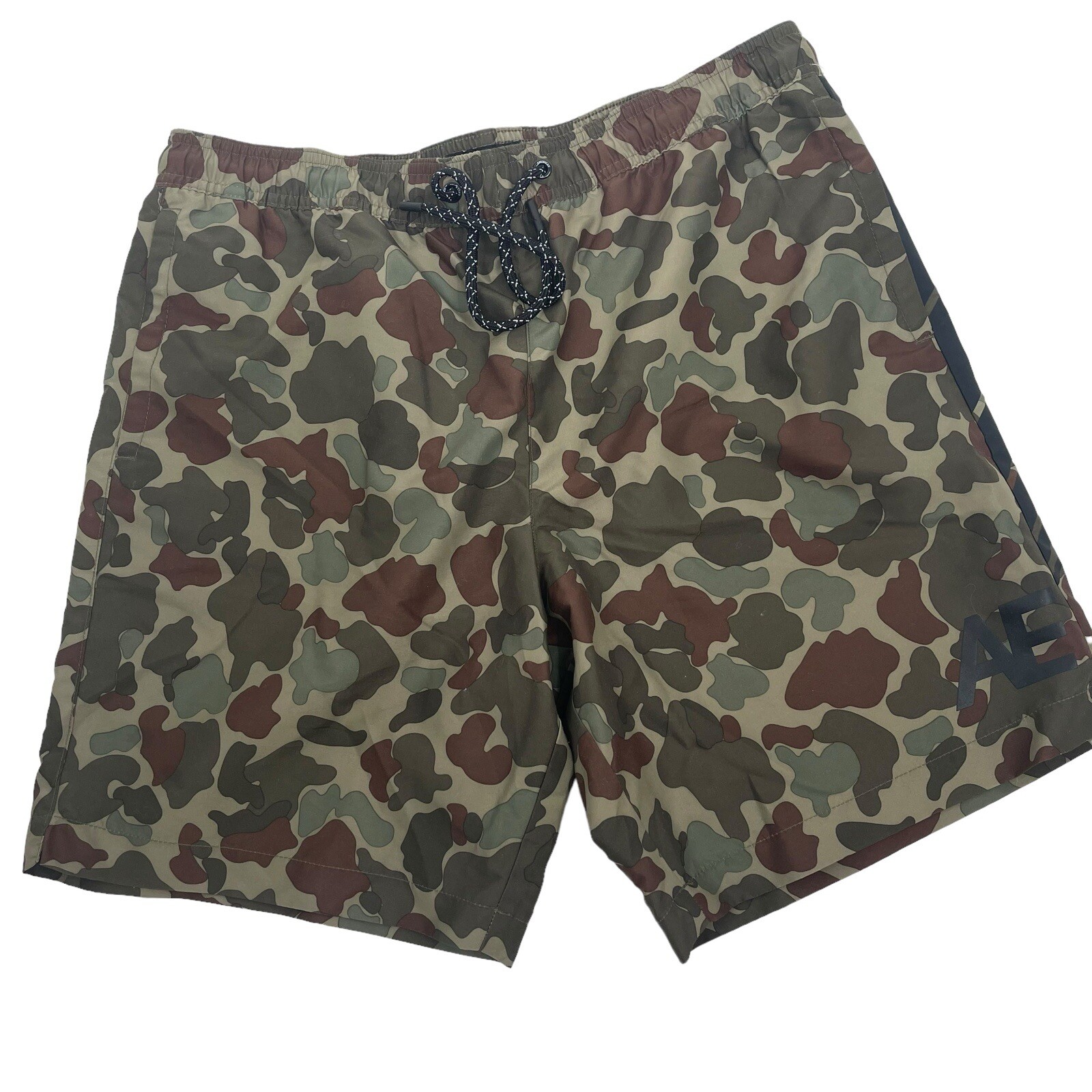 American Eagle Men's Size Medium Swim Trunks Camo Print Lined Board shorts New