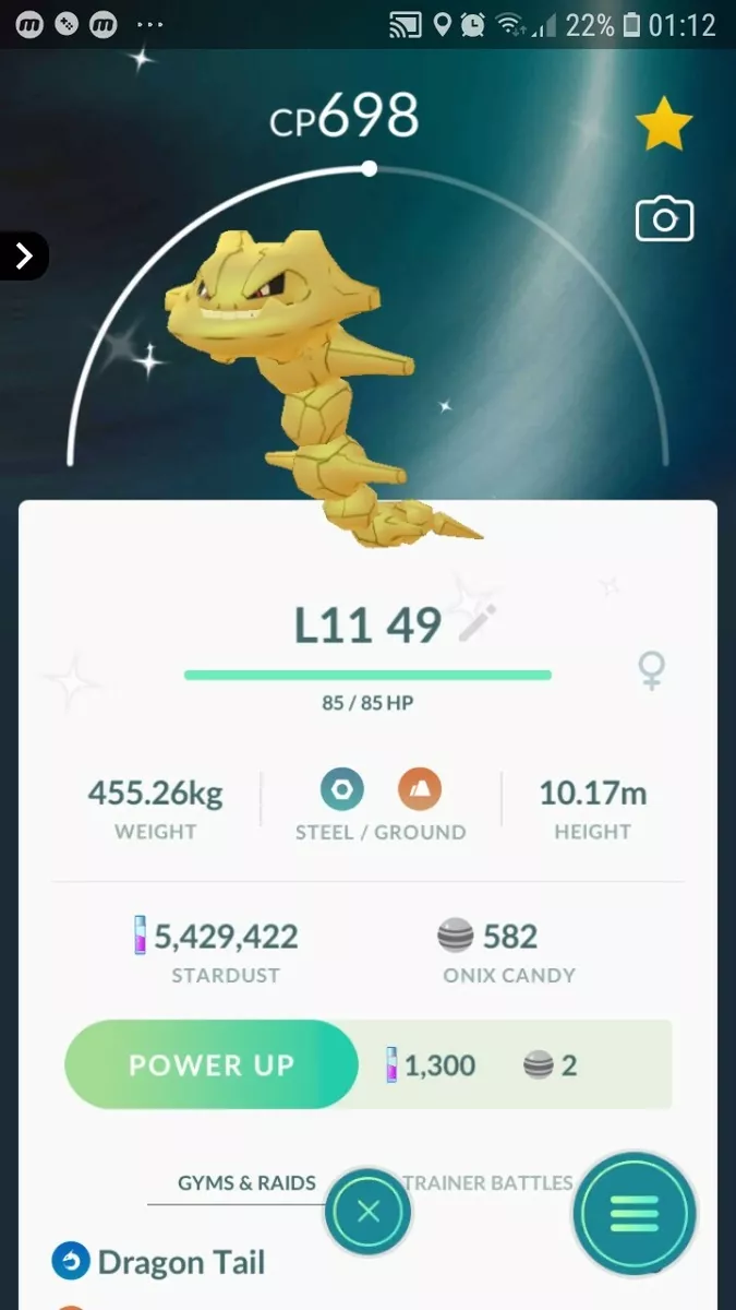 Shiny Onix - Pokemon Go