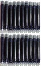 100 - Fountain Pen Refill Ink Cartridges for Jinhao, Baoer & More - BLACK