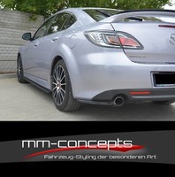 Cup Diffusor Seiten AnsäTze Schwarz FüR Mazda 6 MK2 GH Sport Heckansatz Flaps