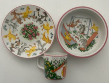 1992 "Tiffany Playground" 3 Piece Set: Plate, Bowl, Mug by Tiffany  Co.