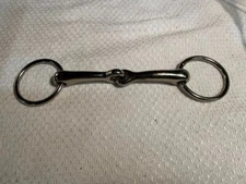 4.50 inch Loose Ring Snaffle Horse Bit
